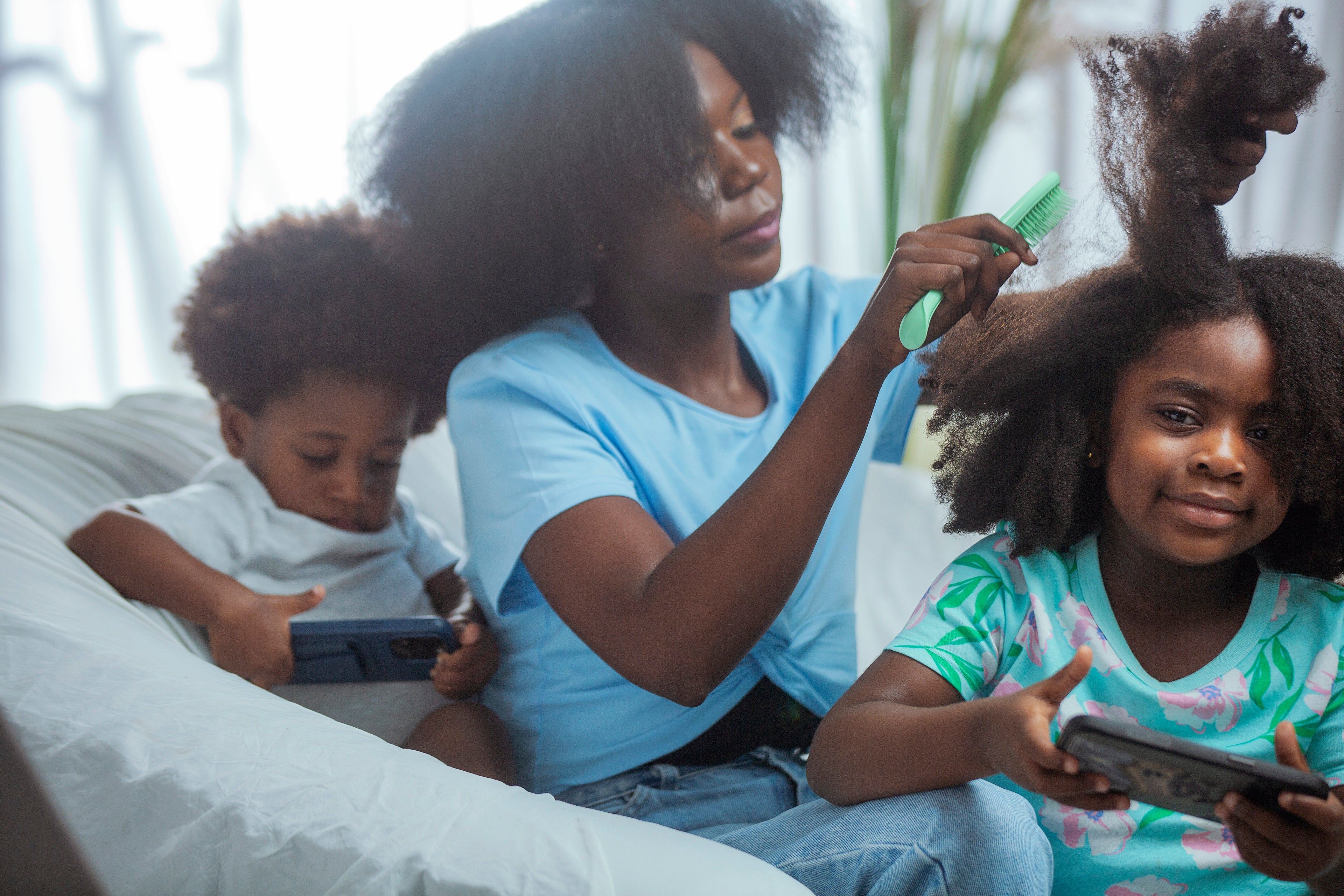 Kleva kinky natural hair care products oil shampoo conditioner mask for deep conditioning repair process detangle kids hair african men women 