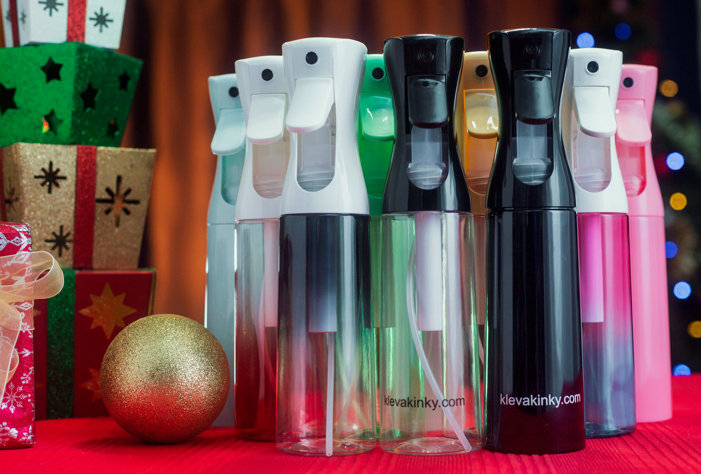 Klevakinky Professional Continuous Mist Spray Bottle | Ultra-Fine Water Mister for Natural Curly Hair Refresh KlevaKinky