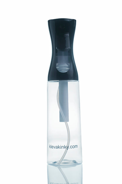 Klevakinky Professional Continuous Mist Spray Bottle | Ultra-Fine Water Mister for Natural Curly Hair Refresh KlevaKinky