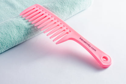 Wide-Tooth Detangling Comb (With Handle) KlevaKinky